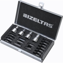 İzeltaş 1/2'' Manyetik Lokma Uç Takımı (20 Parça)