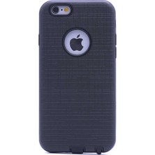 CoverZone iPhone 6 Youyou Silikon Kapak Kılıf - Siyah