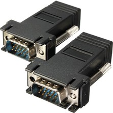 Alfais 5059 Rj45 Vga Ekleme Ek 30 Metre Uzatıcı Cat5/6 Monitör Extender - 2 Adet