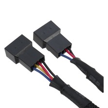 Alfais 5025 Fan Çoklayıcı Y Pwm 4 Pin Splitter Çoklayıcı Switch Kablosu