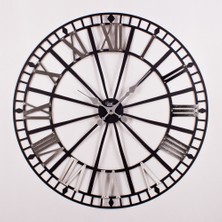 Ultima 2687 Bs Ferforje Büyük Boy Siyah İskelet Gümüş Varak Roma Rak.