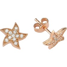 Glorria Gümüş Deniz Yıldızı Küpe