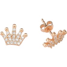 Glorria Gümüş Taç Küpe