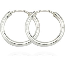 Glorria Gümüş 1 Cm Halka Küpe