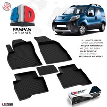 S-Dizayn Peugeot Bipper 4D Havuzlu Paspas Siyah 2007-2017 A+Kalite