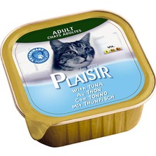 Plaisir 4'lü Tuna Balıklı Pate Yetişkin Kedi Maması 100 Gr