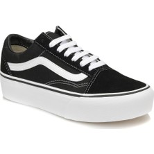 Vans Ua Old Skool Platform Siyah Beyaz Kadın Sneaker