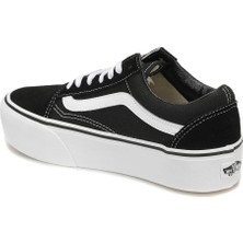 Vans Ua Old Skool Platform Siyah Beyaz Kadın Sneaker