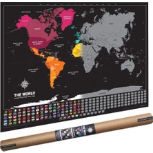 The World Deluxe Scratch Map Kazınabilir Dünya Haritası