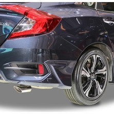 Honda Civic FC5 2016 Sonrası Modulo Arka Tampon Flap (Plastik)
