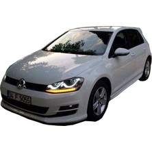 Volkswagen Golf 7 2012 - 2017 Aerodinamik Yan Marşpiyel Seti (Plastik)