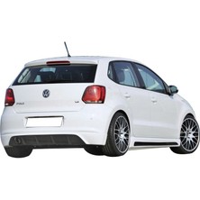 Volkswagen Polo 6R 2010 - 2014 Rieger Makyajsız Arka Tampon Eki - Difüzör (Plastik)