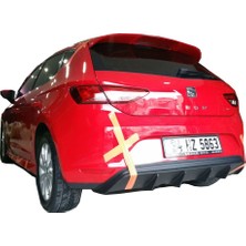 Seat Leon MK3 5F 2013 - 2016 Style Custom Arka Tampon Eki - Difüzör  (Plastik)