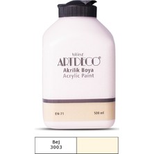 Artdeco Akrilik Ahşap Boyası 500 ml 3003 Bej