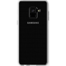 Microcase Samsung A8 2018 Silikon Koruma Kılıfı + Tempered Cam