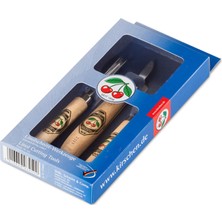 Kirschen Two Cherries Ahşap Yontma ve Oyma Seti Linol Kesme 3 Parça
