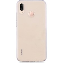 Microsonic Huawei P20 Lite Kılıf Transparent Soft Beyaz