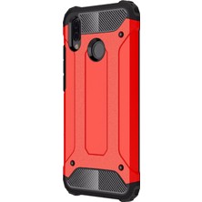 Microsonic Huawei P20 Lite Kılıf Rugged Armor Kırmızı