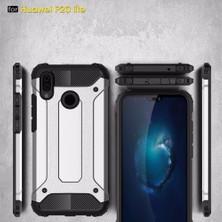 Microsonic Huawei P20 Lite Kılıf Rugged Armor Kırmızı