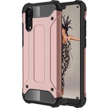 Microsonic Huawei P20 Kılıf Rugged Armor Rose Gold