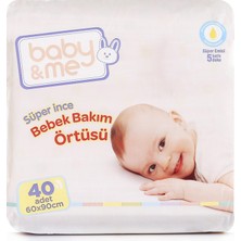 Baby&Me Süper İnce Alt Değiştirme Örtüsü 60 x 90 cm 40 Adet