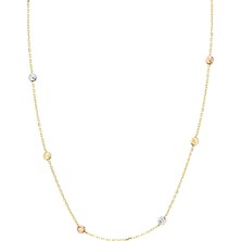 Glorria Altın Dorika Taşlı  Kolye