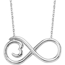 Glorria Gümüş Sonsuzluk Kolye Vk1062