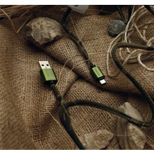Soultech 2.0 A Micro USB ( Android ) Army Metal Data Şarj Kablosu