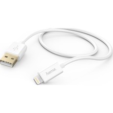 Hama iPhone Uyumlu Beyaz Lightning USB Kablo