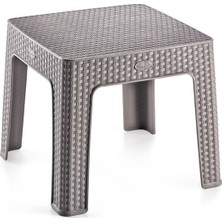 Irak Plastik Rattan Sehpa