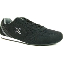 Kinetix Siyah Gri Bağcıklı Sneaker Spor Ayakkabı