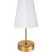 Modelight Estelya Abajur Gold Ayak / Beyaz Şapka