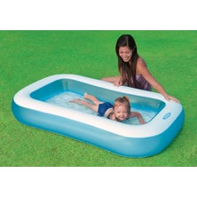 Intex Yumuşak Tabanlı Kare Havuz 166x100x25 Cm