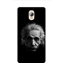 Kapakolur Lenovo Vibe P2 Einstein Baskılı Kapak Kılıf + Ekran Koruyucu Cam