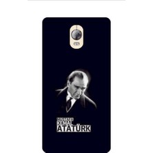 Kapakolur Lenovo Vibe P1 Pro Atatürk Baskılı Kapak Kılıf + Ekran Koruyucu Cam