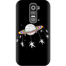 Kapakolur LG G2 Mini Astronot Baskılı Kapak Kılıf + Ekran Koruyucu Cam