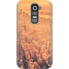 Kapakolur LG G2 Mini Şehir Kapak Kılıf + Ekran Koruyucu Cam