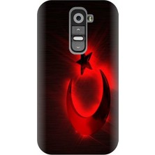 Kapakolur LG G2 Mini Türk Bayrağı Kapak Kılıf + Ekran Koruyucu Cam