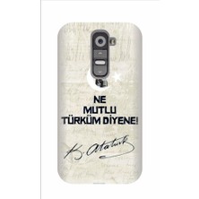 Kapakolur LG G2 Atatürk Kapak Kılıf + Ekran Koruyucu Cam