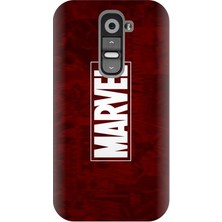 Kapakolur LG G2 Marvel Baskılı Kapak Kılıf + Ekran Koruyucu Cam