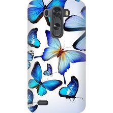 Kapakolur LG G3 Mini Kelebek Baskılı Kapak Kılıf + Ekran Koruyucu Cam