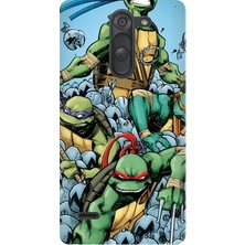 Kapakolur LG G3 Stylus Ninja Kablumbağlar Baskılı Kapak Kılıf + Ekran Koruyucu Cam