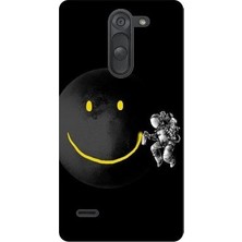 Kapakolur LG G3 Stylus Kabartmalı Moon Smile Temalı Kapak Kılıf