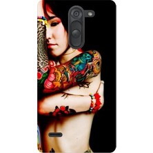 Kapakolur LG G3 Stylus Kabartmalı Yakuza Kız Temalı Kapak Kılıf