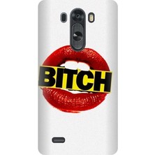 Kapakolur LG G3 Bitch Baskılı Kapak Kılıf + Ekran Koruyucu Cam