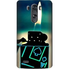Kapakolur LG G3 Kabartmalı Ateş Temalı Kapak Kılıf