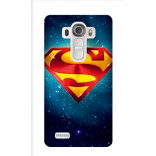 Kapakolur LG G4 Stylus Süper Man Kapak Kılıf + Ekran Koruyucu Cam