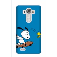 Kapakolur LG G4 Stylus Snopy Baskılı Kapak Kılıf + Ekran Koruyucu Cam
