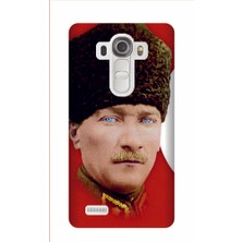 Kapakolur LG G4 Atatürk Baskılı Kapak Kılıf + Ekran Koruyucu Cam