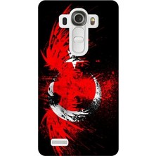 Kapakolur LG G4 Kabartmalı Türk Bayrağı Temalı Kapak Kılıf